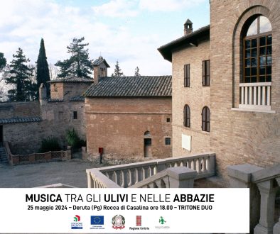 Musica e degustazioni tra gli Ulivi e nelle abbazie – 25 maggio 2024 ore 14 – 18 – Rocca di Casalina Deruta (Pg)